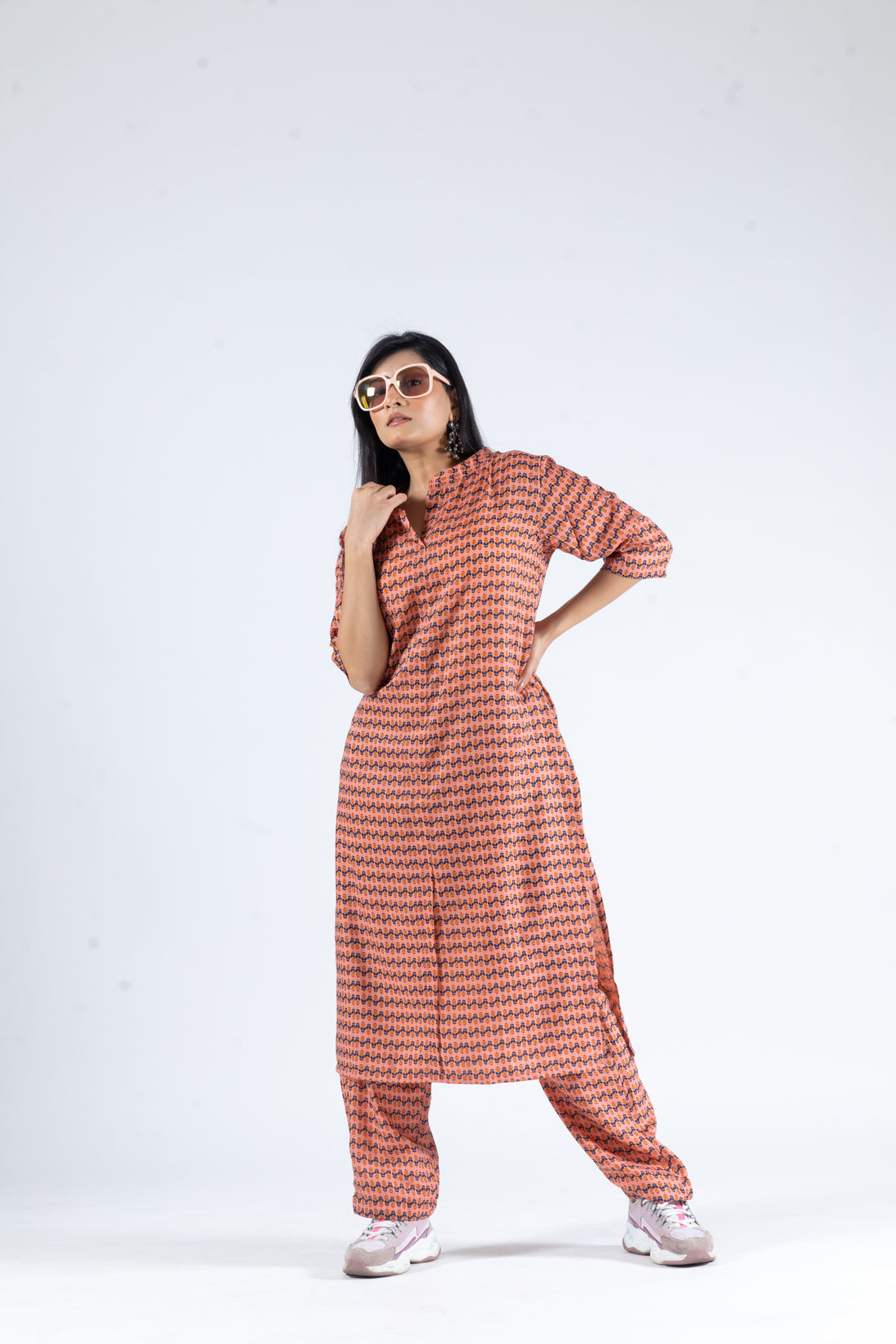 Small print kurti Co-ord set